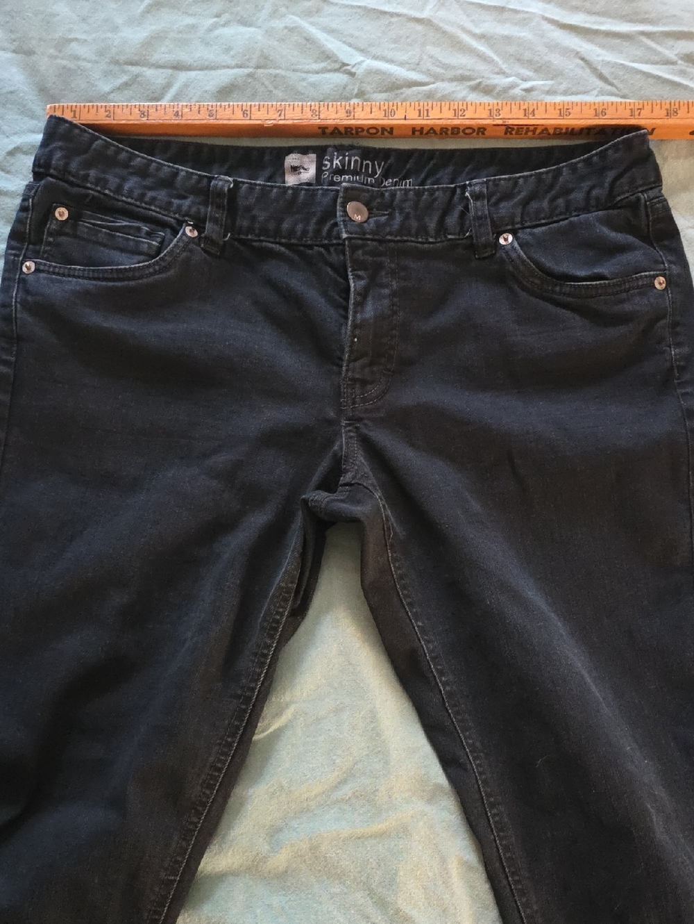 +Skinny Premium Denim Jeans - Black